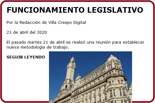 FUNCIONAMIENTO LEGISLATIVO